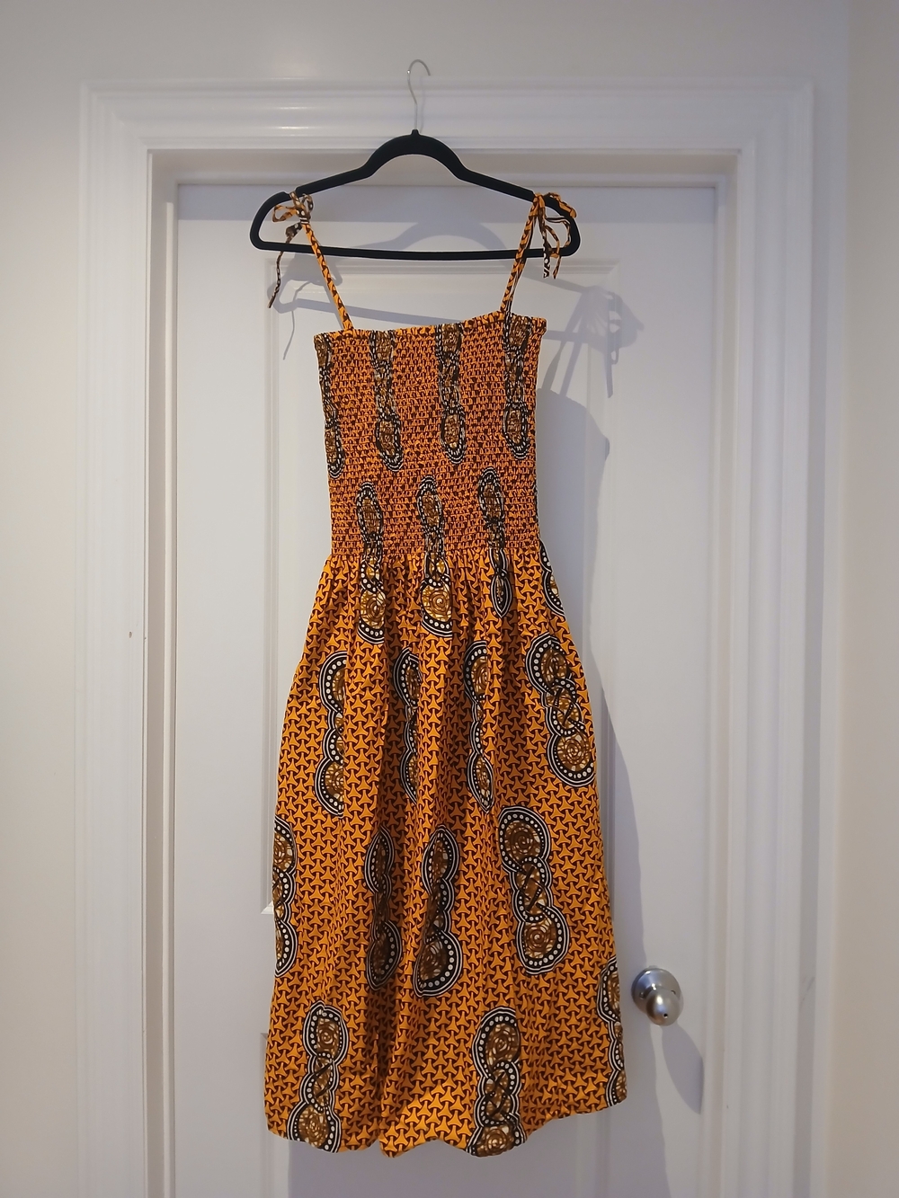 Women's Designer Ankara Print Smocked Sundress
